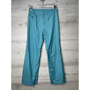 GAP Pants Womens 2 Blue Aqua Outdoor Zip Hem Windbreaker Water‎ Resistant Hiking